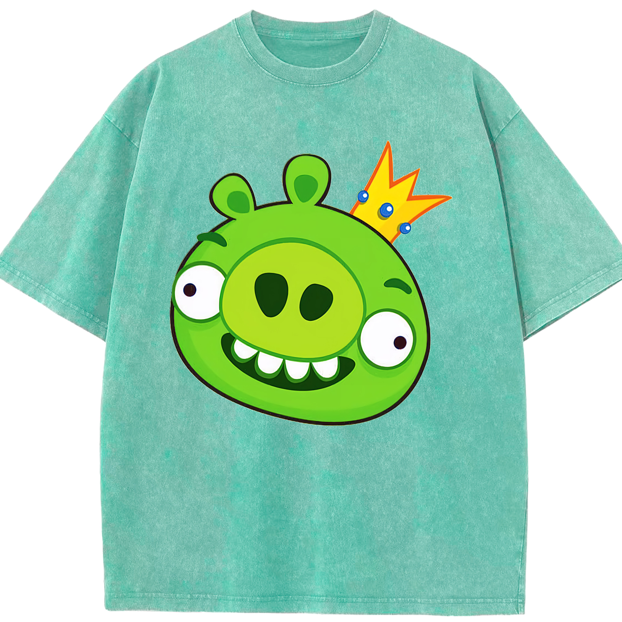 （画像用） Angry Birds アングリーバード 綿100% ヴィンテージ風 半袖Tシャツ（フロントプリント）